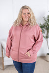 IN STOCK Scuba FullZip Hoodie - Rose