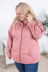 IN STOCK Scuba FullZip Hoodie - Rose