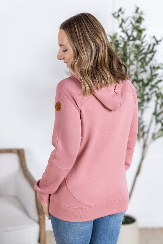 IN STOCK Scuba FullZip Hoodie - Rose