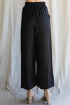 City Ease Wide Leg Bottoms in Black