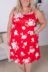 Kelsey Tank Dress - Red Floral FINAL SALE