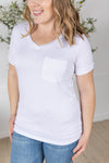 IN STOCK Sophie Pocket Tee - White