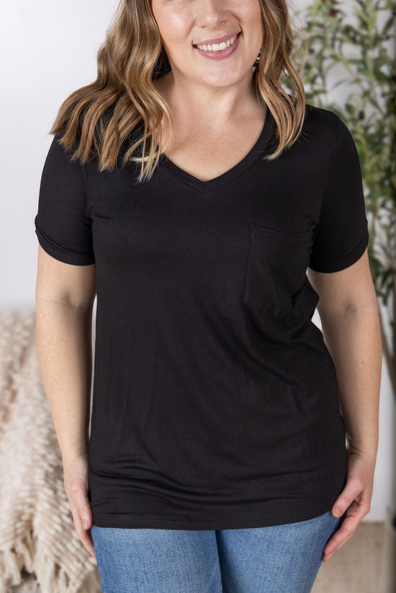 IN STOCK Sophie Pocket Tee - Black
