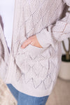 IN STOCK Open Knit Cardigan - Neutral
