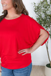 Darcy Dolman Top - Red