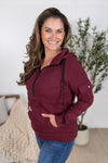 IN STOCK Pixie Pocket Halfzip Hoodie - Burgundy