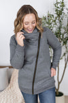 IN STOCK Quinn ZipUp Cowl - Charcoal