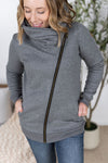 IN STOCK Quinn ZipUp Cowl - Charcoal