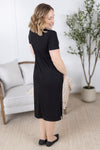 IN STOCK Gracelynn Midi Dress - Black