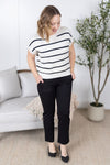 IN STOCK Striped Sweater Top - Ivory