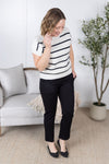IN STOCK Striped Sweater Top - Ivory