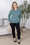 IN STOCK Ella Long Sleeve Top - Sage