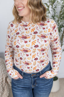  IN STOCK Blair Long Sleeve Top - Autumn Floral