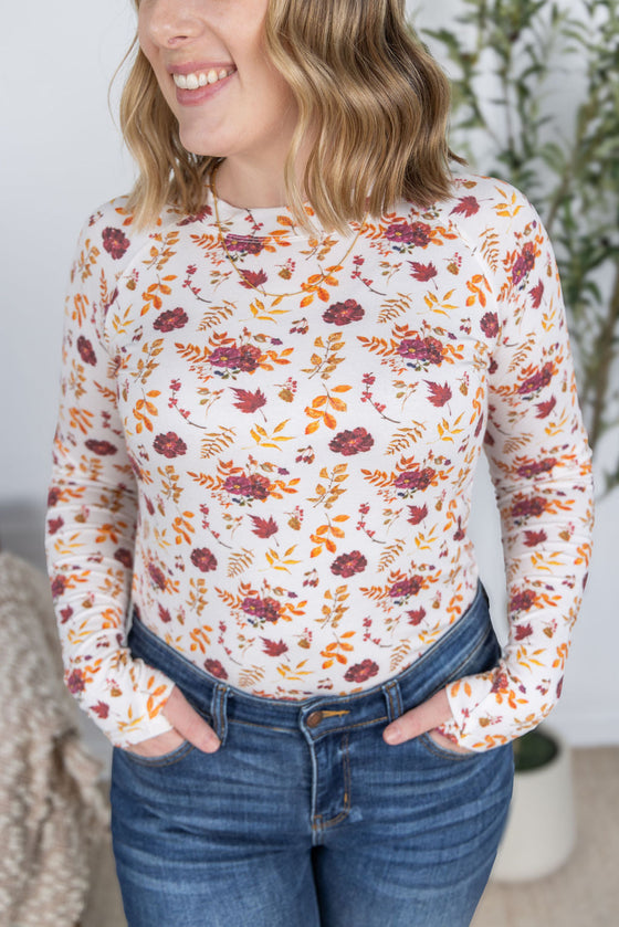 IN STOCK Blair Long Sleeve Top - Autumn Floral