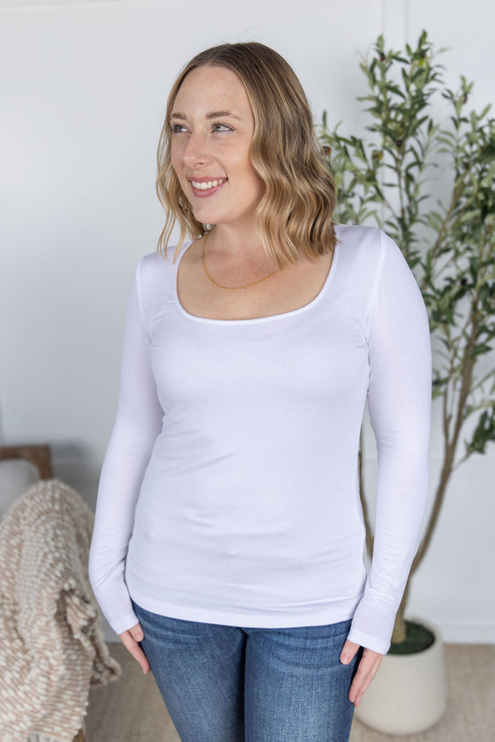 IN STOCK Alyssa Long Sleeve Top - White