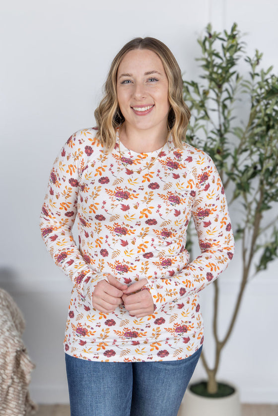 IN STOCK Blair Long Sleeve Top - Autumn Floral