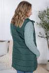 IN STOCK Harlow Long Vest - Hunter Green
