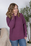IN STOCK Corrine Ribbed Pullover Top - Plum