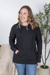 IN STOCK Kacey Ribbed Hoodie - Black