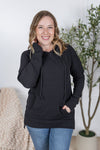 IN STOCK Kacey Ribbed Hoodie - Black