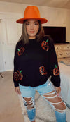 Sequin Pumpkin Sweater