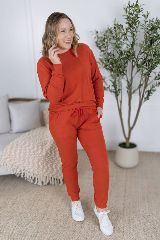 IN STOCK Corrine Joggers - Pumpkin