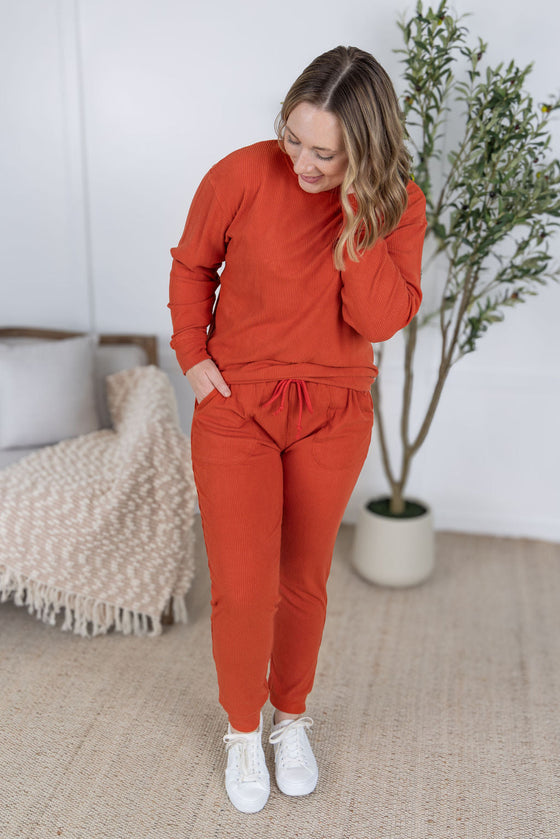 IN STOCK Corrine Joggers - Pumpkin