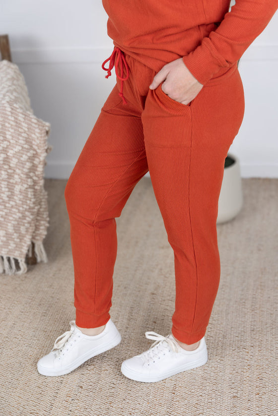 IN STOCK Corrine Joggers - Pumpkin