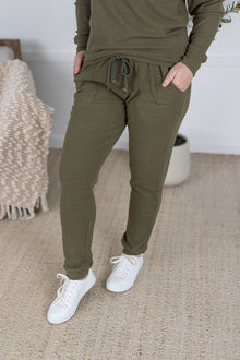  IN STOCK Corrine Joggers - Olive