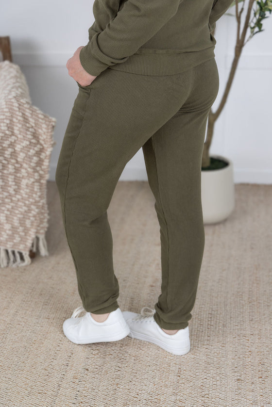 IN STOCK Corrine Joggers - Olive