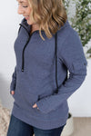 IN STOCK Pixie Pocket Halfzip Hoodie - Heathered Navy