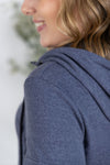 IN STOCK Pixie Pocket Halfzip Hoodie - Heathered Navy