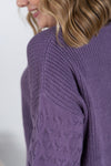 IN STOCK Talina Textured Sweater - Purple
