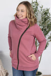 IN STOCK Quinn ZipUp Cowl - Mulberry
