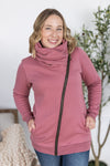IN STOCK Quinn ZipUp Cowl - Mulberry