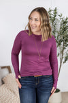 IN STOCK Blair Long Sleeve Top - Mulberry