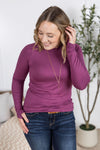 IN STOCK Blair Long Sleeve Top - Mulberry