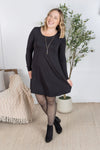 IN STOCK Savannah Bamboo Swing Dress - Black