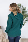 IN STOCK Tatum Textured Pullover Hoodie - Hunter Green