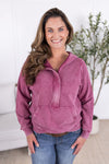 IN STOCK Ryker Vintage Wash Hoodie- Berry