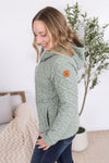 IN STOCK Geometric Fullzip Hoodie - Sage