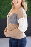 IN STOCK Colorblock Cozy Cardigan