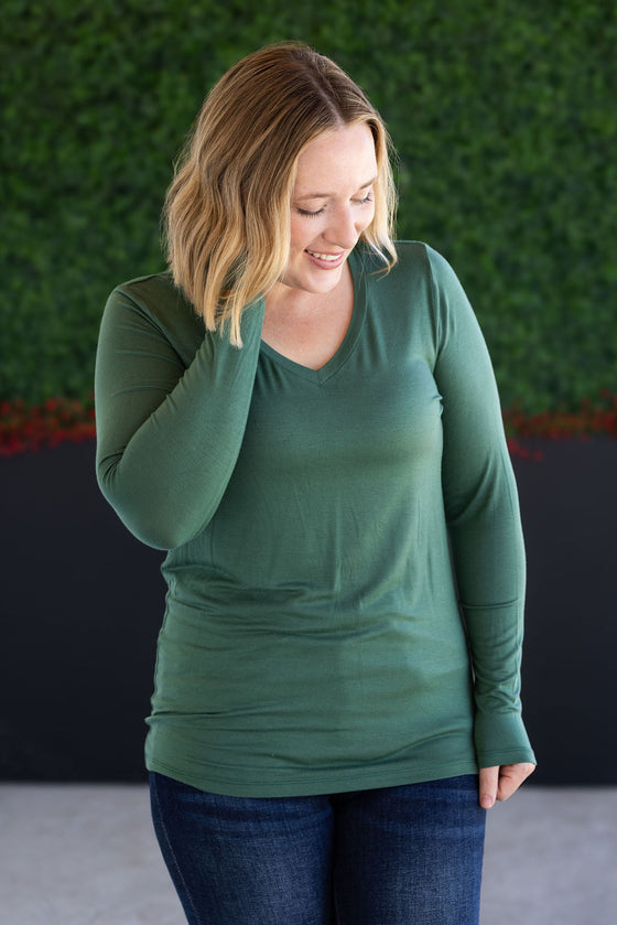 IN STOCK Larissa Long Sleeve - Forest Green