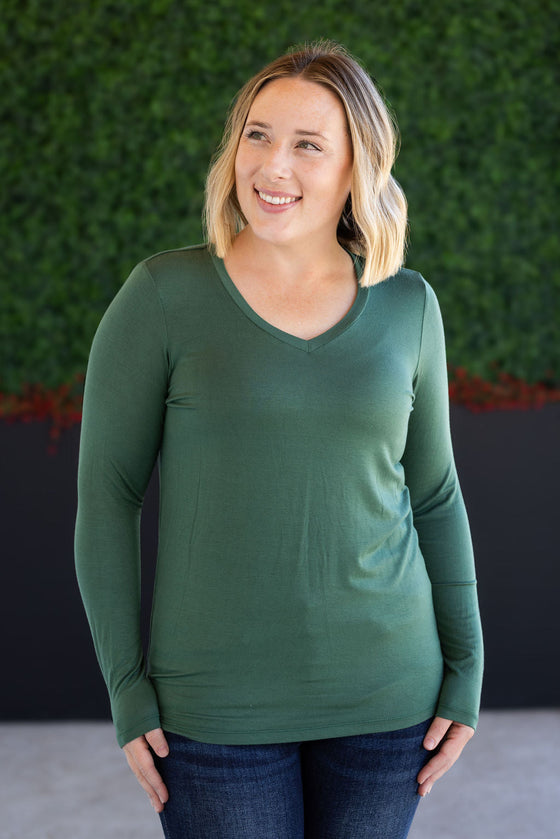 IN STOCK Larissa Long Sleeve - Forest Green