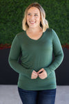 IN STOCK Larissa Long Sleeve - Forest Green