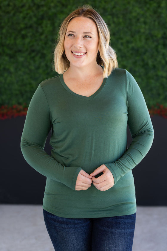 IN STOCK Larissa Long Sleeve - Forest Green