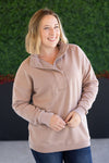 IN STOCK Jesse Vintage Wash Snap Pullover - Tan