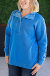 IN STOCK Jesse Vintage Wash Snap Pullover - Winter Blue