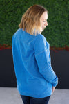 IN STOCK Jesse Vintage Wash Snap Pullover - Winter Blue