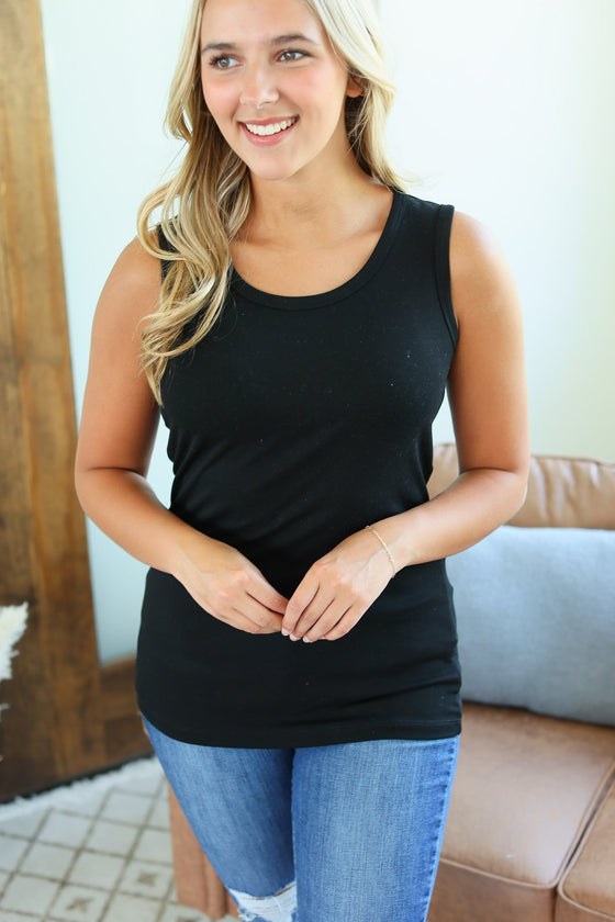 IN STOCK Ava Tank - Black
